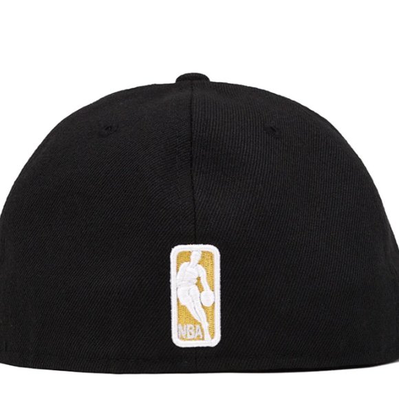 New Era Los Angeles Lakers 59FIFTY Fitted Hat Cap Black - Picture 4 of 4